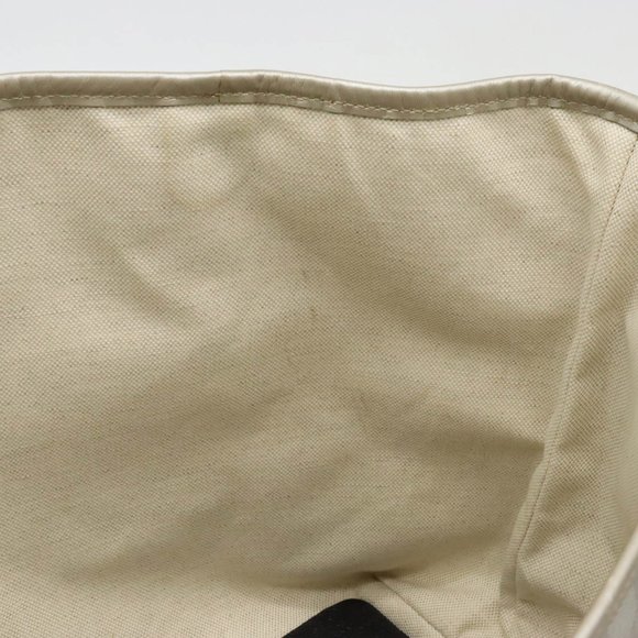 GUCCI GG Implement Tote Bag Shoulder PVC Leather Silver 197953 - Picture 6 of 9